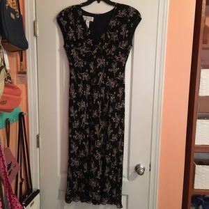 Patterned black dress
